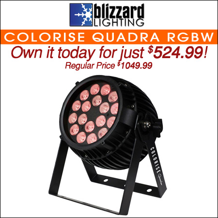 Blizzard Colorise Quadra 18x10-Watt RGBW LED Wash Light