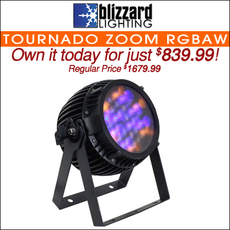 Blizzard Tournado Zoom RGBAW IP65-Rated LED Light