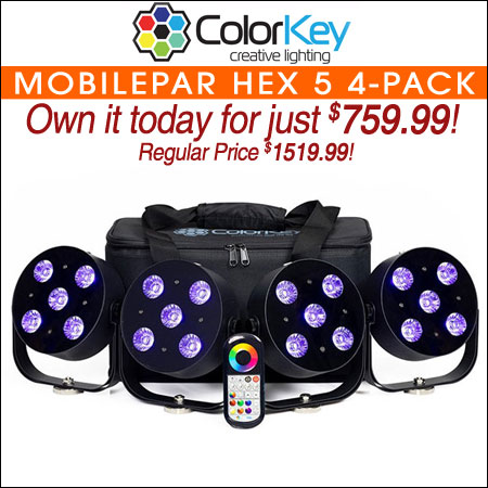ColorKey MobilePar HEX 5 4-Pack With Carrying Bag
