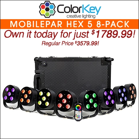 ColorKey MobilePar HEX 5 8-Pack with Charging Road Case