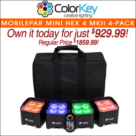 ColorKey MobilePar Mini HEX 4 MKII 4-Pack