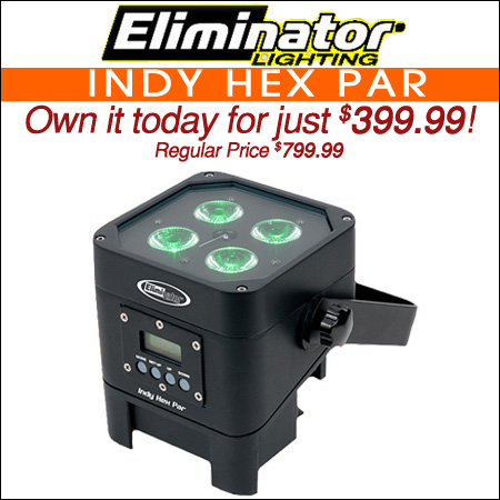 Eliminator Lighting Indy Hex Par 