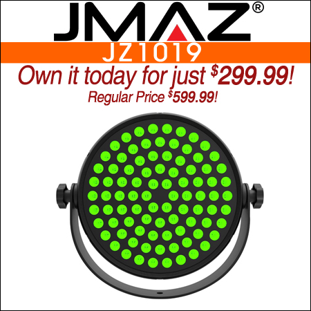 JMAZ Lighting JZ1019 HALO Q4 Wash QUAD RGBW 180W LED Wash Effect Light