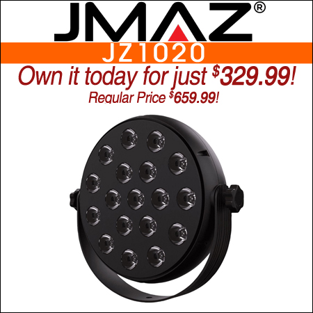 JMAZ Lighting JZ1020 HALO H6 Wash HEX RGBAW+UV 216W LED Wash Effect Light