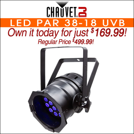  Chauvet LED Par 38-18 UVB 