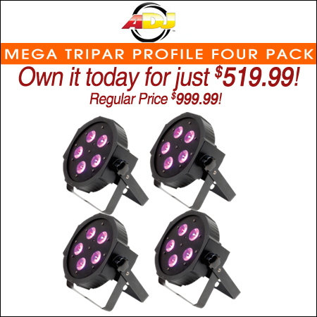 American DJ Mega TriPar Profile Four Pack Uplighting System