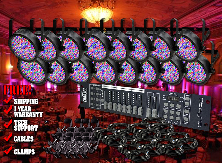  Chauvet SlimPar 56 Mega Uplighting System