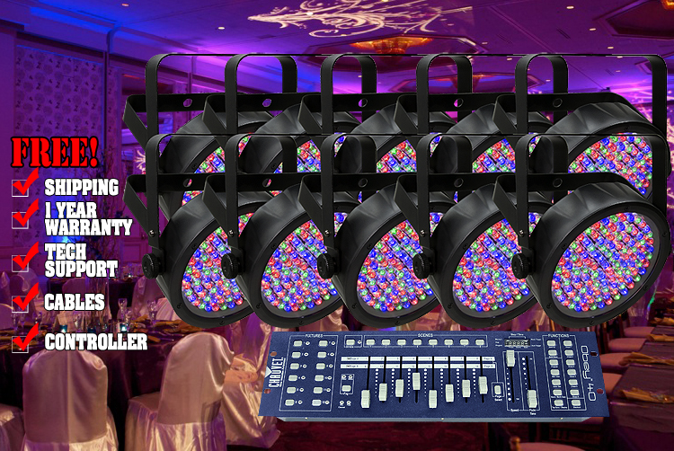  Chauvet SlimPar 56 Uplighting System