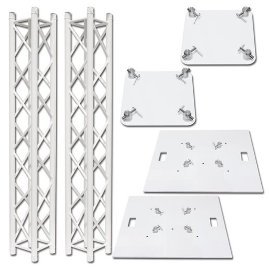 Global Truss White Lighting Truss 8.20 Ft F34 Dual Totem System