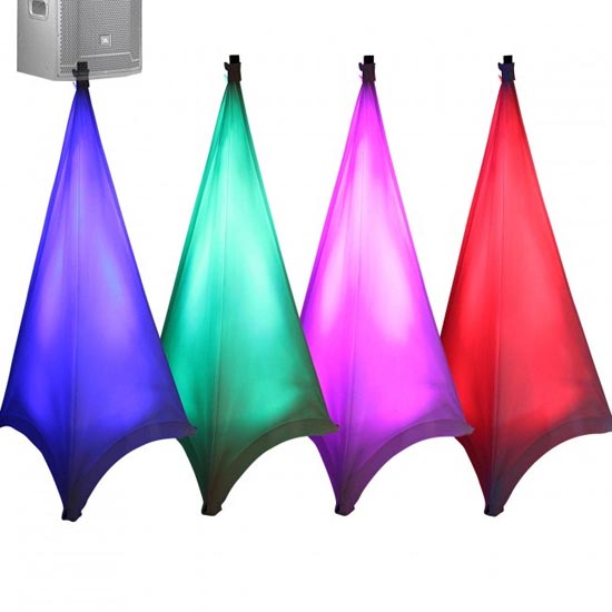 ProX Tripod Speaker and Lighting Stand Lycra Cover Scrim 3 sided