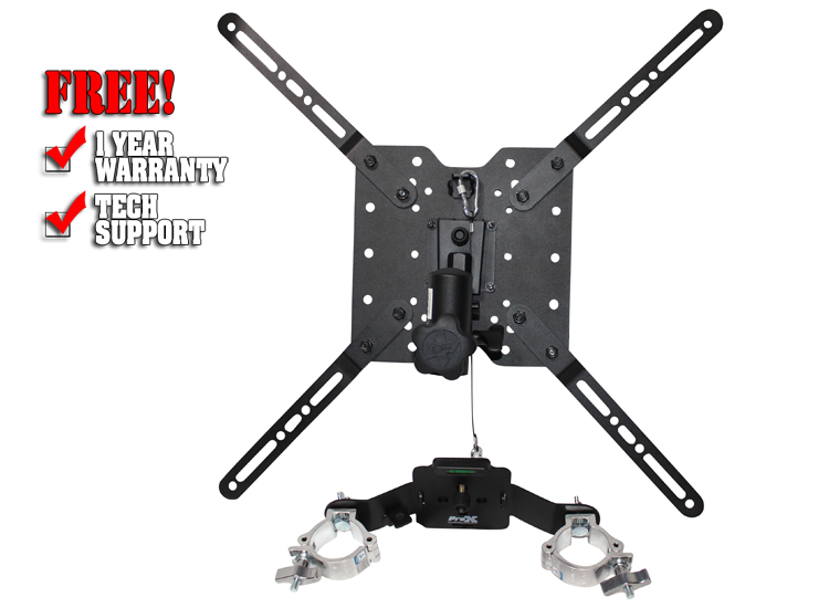 UNIVERSAL TV/MONITOR MOUNT FOR 12" TRUSS OR SPEAKER STANDS