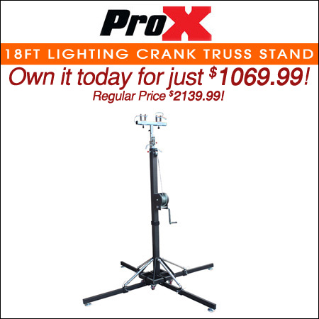 ProX 18ft Lighting Crank Truss Stand Holds 330 lbs