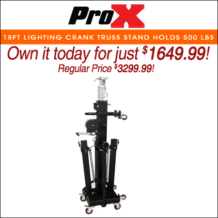 ProX 18ft Lighting Crank Truss Stand Holds 500 lbs
