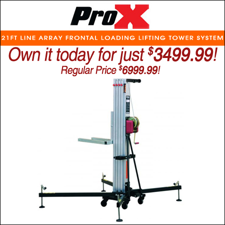 ProX 21FT Line Array Frontal loading Lifting Tower System
