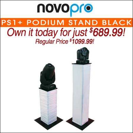  Novopro PS1+ Podium Stand Black 