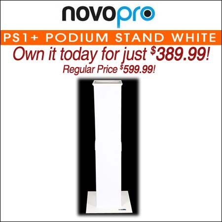  Novopro PS1+ Podium Stand White 