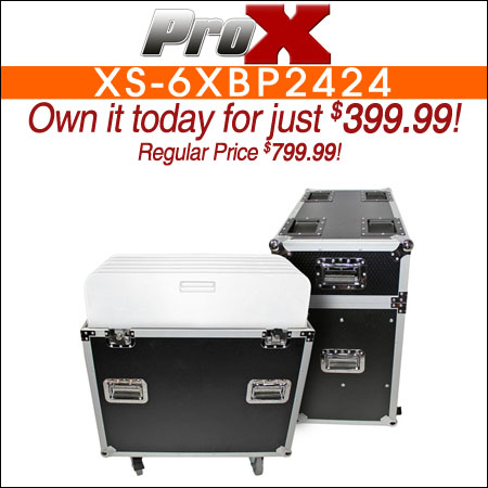 ProX XS-6XBP2424 ATA Flight Style Road Case