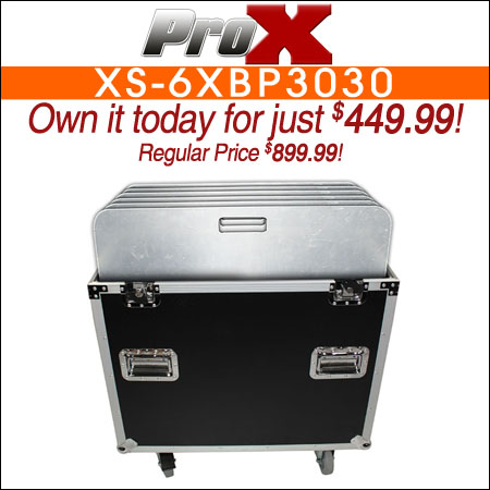 ProX XS-6XBP3030 ATA Flight Style Road Case