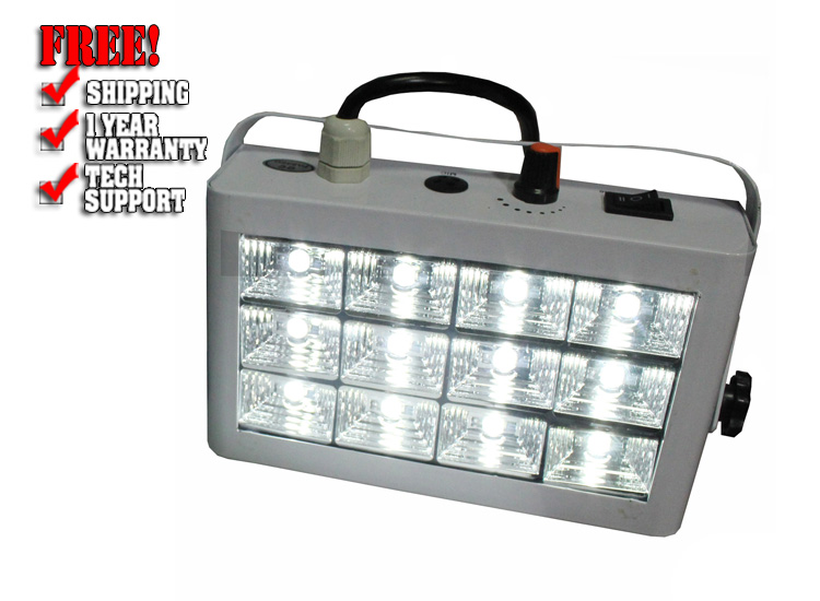 ProX X-725LED Palm Sized Aletta LED Strobe Light White