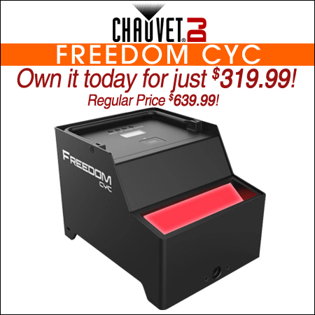 Chauvet DJ Freedom Cyc RGB+WW Wireless Battery Operated Cyclorama