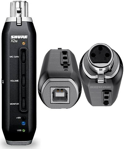 Shure X2u XLR-to-USB Signal Adapter