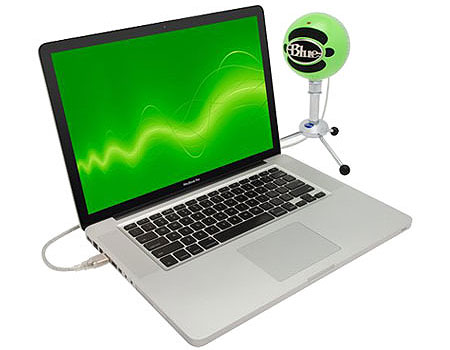 Blue Snowball USB Mic Pack - Neon Green