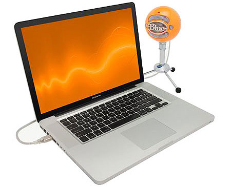 Blue Snowball USB Mic Pack - Neon Orange