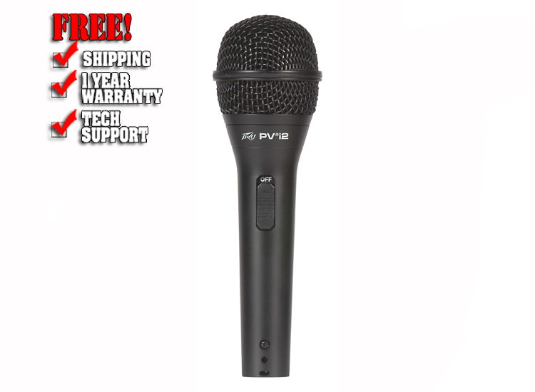 Peavey PVi2 Cardioid Unidirectional Dynamic Vocal Microphone with XLR Cable  