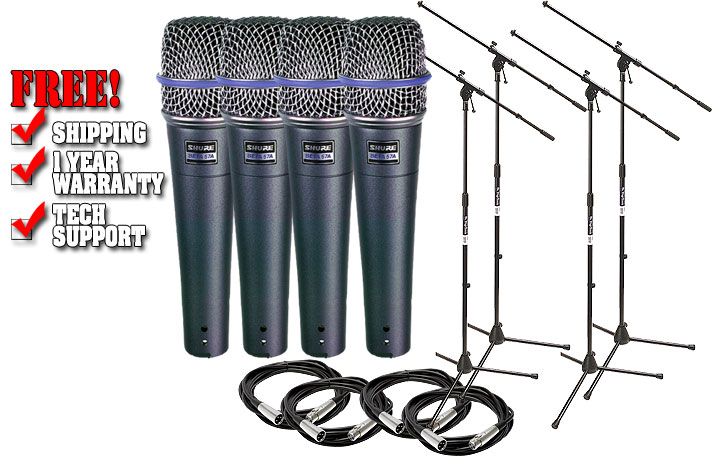 Shure Beta 57A Microphone Pack  