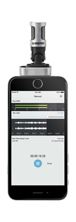 Shure Motiv MV88 iOS Digital Stereo Condenser Mic