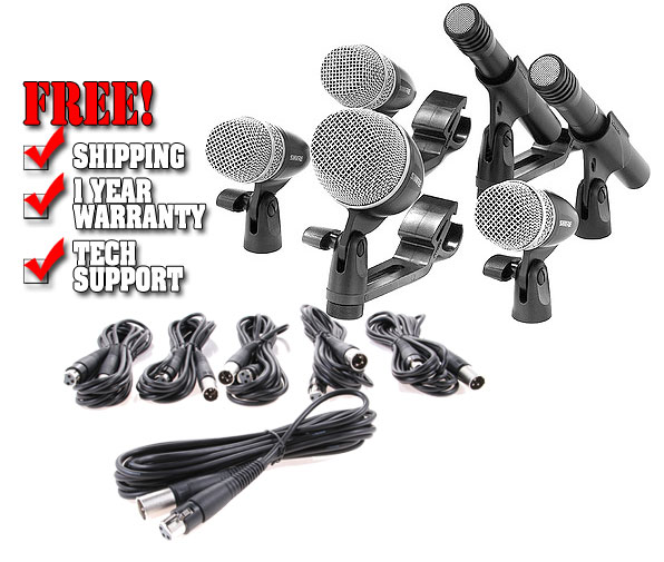 Shure PG Six Piece Drum Mic Kit