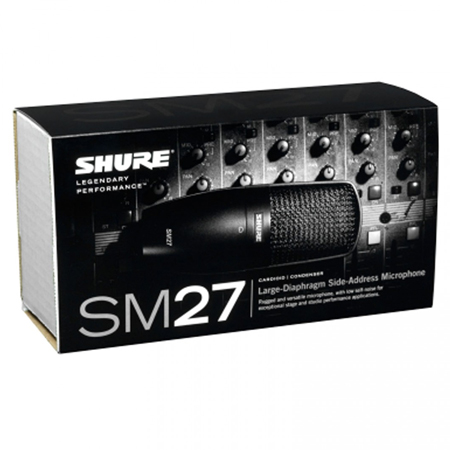 Shure SM27 Multi-Purpose Microphone with Comfort-Fit In-Ear Headphones (white) Package