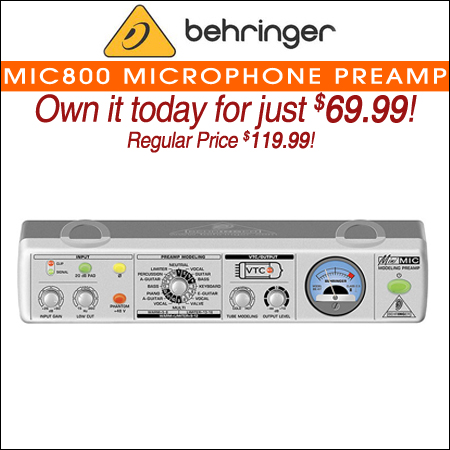 Behringer MIC800 Microphone Preamp