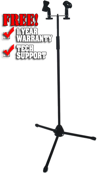 Dual Microphone Stand