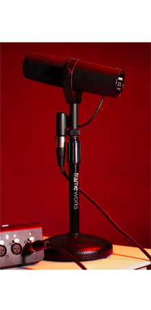 Gator Frameworks Round Base Desktop Mic Stand