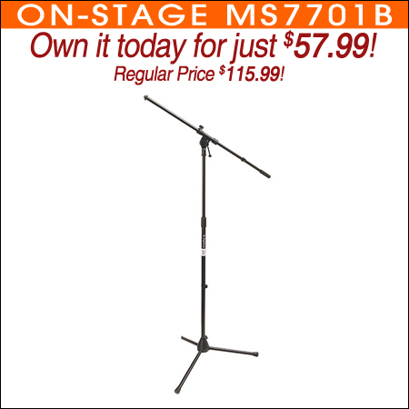  On-Stage MS7701B Microphone Stand 