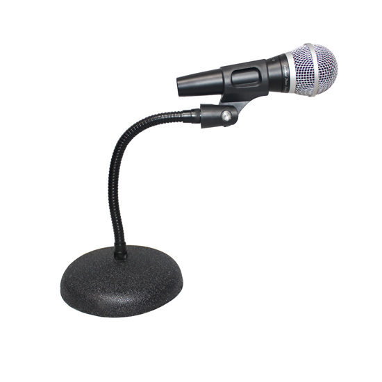 ProX T-MIC07 Gooseneck Desktop Microphone Stand With 6" Round Base