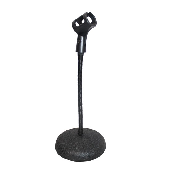 ProX T-MIC07 Gooseneck Desktop Microphone Stand With 6" Round Base