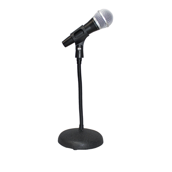 ProX T-MIC07 Gooseneck Desktop Microphone Stand With 6" Round Base