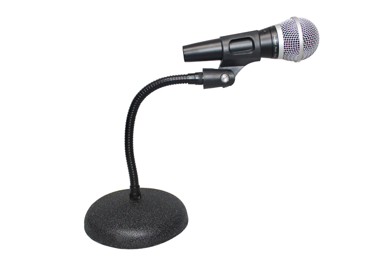 ProX T-MIC07 Gooseneck Desktop Microphone Stand With 6" Round Base