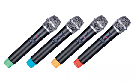 American Audio WU-419V 4-Channel UHF Wireless Handheld Microphone System