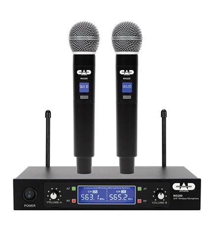 CAD Audio AMS-WX200 Dual Handheld UHF Wireless Microphone System