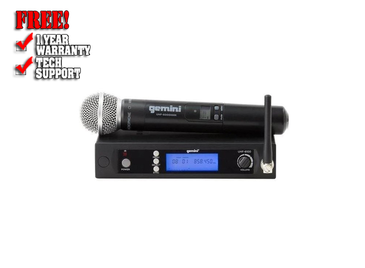 Gemini UHF-6100M Wireless Microphone System