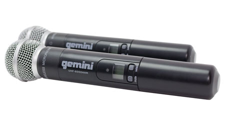 Gemini UHF-6200M UHF Dual Handheld Wireless Mic