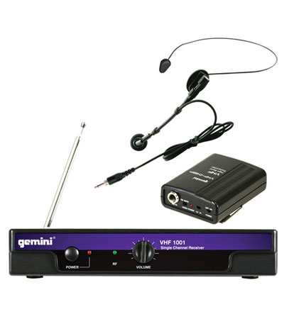 Gemini VHF-1001HL VHF Wireless Headset & Lavalier Combo System