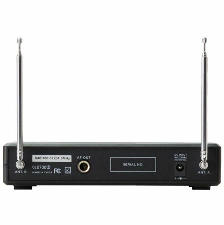 Gemini VHF02HL Dual Wireless Mic System With Headset & Lapel Microphone