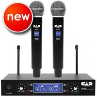 CAD Audio AMS-WX200 UHF Wireless Dual Handheld Microphone System