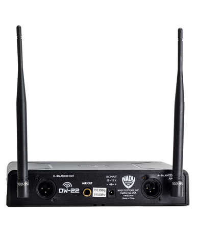 Nady DW-22 Dual Transmitter Digital Wireless Microphone System