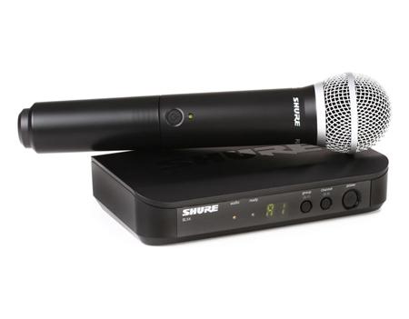 Shure BLX24/PG58 Wireless Handheld Microphone System - H10 Band