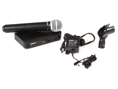 Shure BLX24/PG58 Wireless Handheld Microphone System - H10 Band